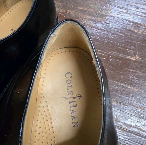 Classic Black Patton Men\'s Dress Shoes Cole Haan Sz 9.5d